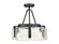 Aenon Three Light Semi-Flush Mount in Matte Black (62|31643SFBLKHWG)