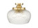 Adeline Three Light Semi-Flush Mount in Modern Brushed Gold (62|10883SFMBGCLR)