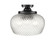 Adeline Three Light Semi-Flush Mount in Matte Black (62|10883SFBLKCLR)