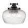 Adeline Three Light Semi-Flush Mount in Matte Black (62|10883SFBLKCLR)