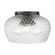 Adeline Three Light Flush Mount in Matte Black (62|10883FMBLKCLR)