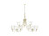 Keating Nine Light Chandelier in Antique Ivory (62|08069AIHWG)