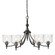Keating Six Light Chandelier in Antique Black Iron (62|08066ABIHWG)