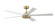 TorchAire 64 64'' Ceiling Fan in Brushed Satin Brass (26|FPD8564BS)