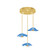 Embark LED Pendant in Gold Leaf/Blue (48|10006531)