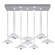 Embark LED Pendant in Silver Leaf/Clear (48|10006243)
