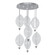 Embark LED Pendant in Silver Leaf/Clear (48|10006043)