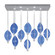 Embark LED Pendant in Silver Leaf/Blue (48|10005641)