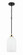 Council One Light Pendant in Flat Black/Satin Brass (46|60391FBSB)