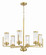 Whittley Six Light Chandelier in Satin Brass (46|60126SB)