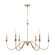 Weston Six Light Chandelier in Matte Brass (65|AA1029MA)