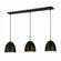 Z-Studio Three Light Pendant in Satin Black (224|6012P123LSBK)