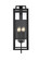 Jairo Four Light Outdoor Wall Sconce in Black (173|OD809W26BK)