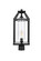 Zora One Light Outdoor Post Mount in Black and Clear (173|OD606P21BK)