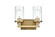 Thane Two Light Wall Sconce in Satin Gold and Clear (173|LD7316W12SG)