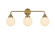 Hanson Three Light Wall Sconce in Satin Gold and Opal White (173|LD7034W28SG)