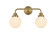 Hanson Two Light Wall Sconce in Satin Gold and Opal White (173|LD7032W19SG)