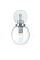 Hanson One Light Wall Sconce in Chrome and Clear (173|LD7031W8C)