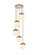 Eclipse Five Light Pendant in Satin Gold and Frosted white (173|LD6074SG)