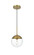 Eclipse One Light Pendant in Satin Gold and Clear (173|LD6027SG)