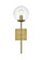 Neri One Light Wall Sconce in Satin Gold and Clear (173|LD2359SG)