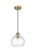 Destry One Light Pendant in Satin Gold and Clear (173|LD2245SG)