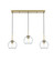 Baxter Three Light Pendant in Satin Gold and Clear (173|LD2236SG)