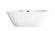 Landon Bathtub in Glossy White (173|BT30567GWMBK)