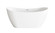 Bristol Bathtub in Glossy White (173|BT30459GWPCH)