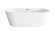 Odette Soaking Bathtub in Glossy White (173|BT10671GWBGD)