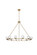 Cadence 12 Light Chandelier in Satin Gold and Clear (173|5100D48SG)