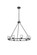Cadence Nine Light Chandelier in Black and Clear (173|5100D36BK)