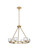 Cadence Six Light Chandelier in Satin Gold and Clear (173|5100D26SG)