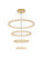 Bowen LED Chandelier in Satin Gold (173|3800G41SG)