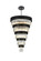 Willow 39 Light Chandelier in Black and Clear (173|3400GR48BK)
