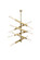 Ari 12 Light Pendant in Satin Gold and Clear (173|2085L6SG)