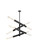 Ari Eight Light Pendant in Black and Clear (173|2085L4BK)
