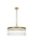 Harlow Six Light Chandelier in Satin Gold and Clear (173|1070D24SG)