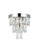 Josephine Two Light Wall Sconce in Chrome and Clear (173|1060W10C)