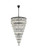 Josephine 61 Light Chandelier in Black and Clear (173|1060SR41BK)