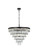Josephine 13 Light Chandelier in Black and Clear (173|1060D27BK)