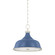 Painted No. 1 Three Light Pendant in Polished Nickel/Soft French Blue (70|MDS300PNFBL)