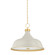 Painted No. 1 Four Light Pendant in Aged Brass/Off-White (70|MDS300LAGBOW) Painted No. 1 Four Light Pendant in Aged Brass/Off-White (70|MDS300LAGBOW)