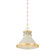 Highclere One Light Pendant in Aged Brass/Off-White (70|MDS2404AGBOW)