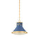 Highclere One Light Pendant in Aged Brass/Soft French Blue (70|MDS2404AGBFBL) Highclere One Light Pendant in Aged Brass/Soft French Blue (70|MDS2404AGBFBL)