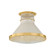 Highclere One Light Flush Mount in Aged Brass/Off-White (70|MDS2402AGBOW)