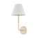 Wedgewood One Light Wall Sconce in Aged Brass/Off-White (70|MDS2200AGBOW)