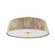 George Three Light Semi Flush Mount in Aged Brass (70|CB9518AGB)