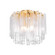 Varenna Three Light Semi Flush Mount in Vintage Gold Leaf (68|50220VGL)