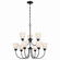 Jolie Nine Light Chandelier in Black (12|43639BK)